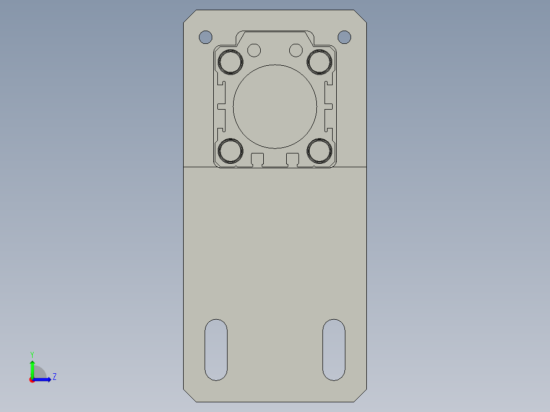 SAPMMZ01-09520阻挡1装配左视图