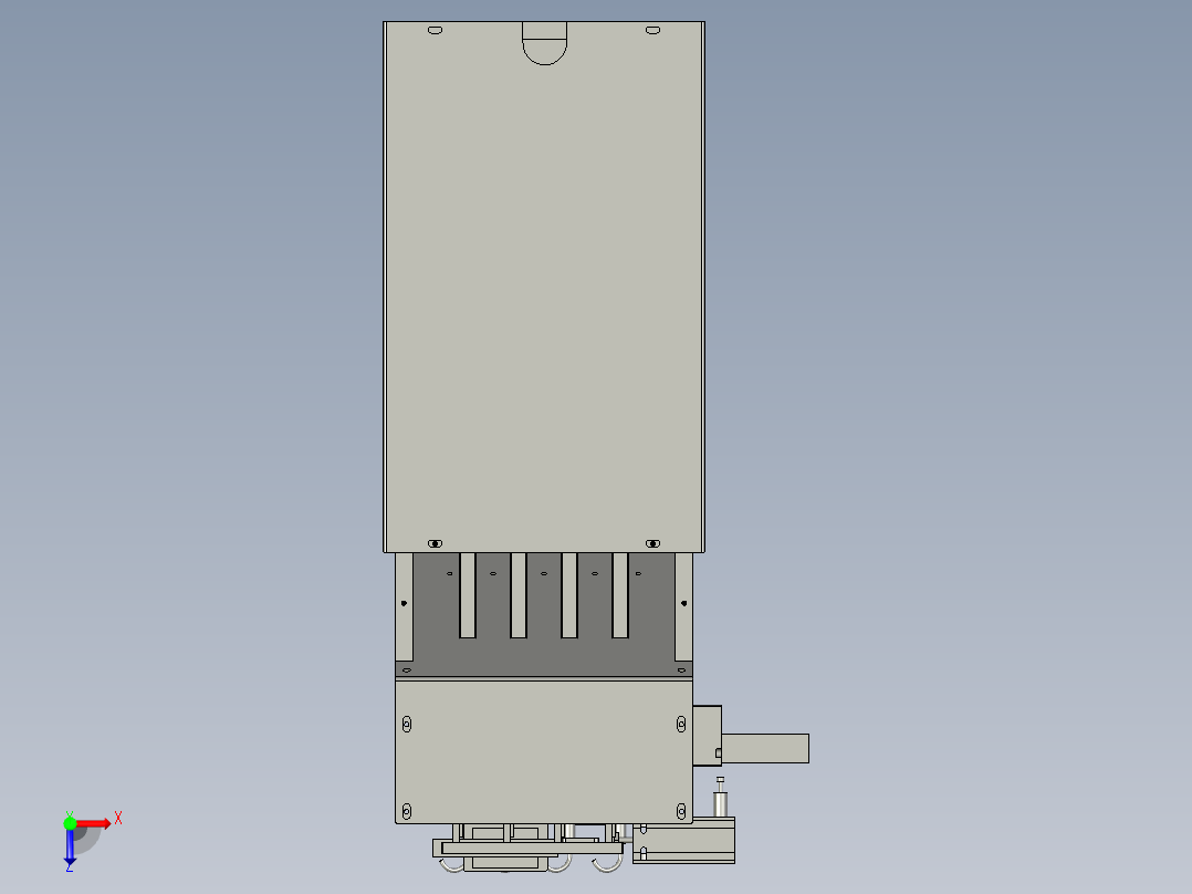 推举式装配体俯视图