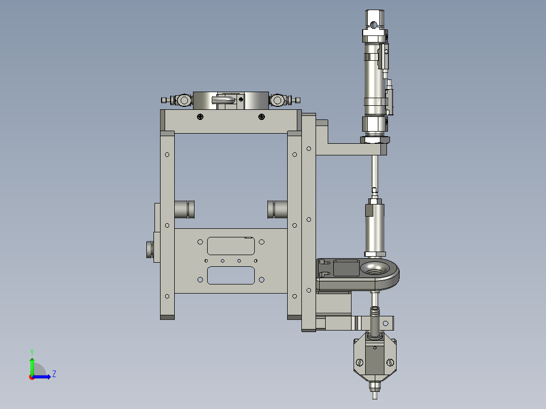 集成站-吹打adaptor左视图