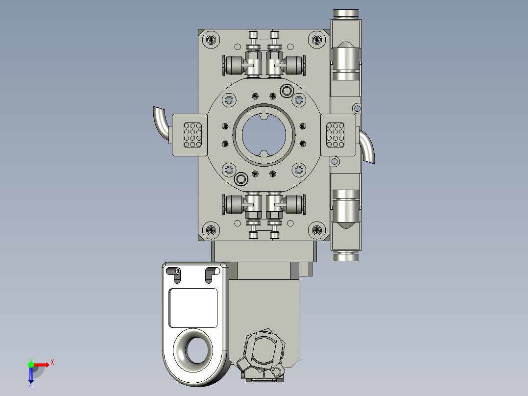 集成站-吹打adaptor俯视图