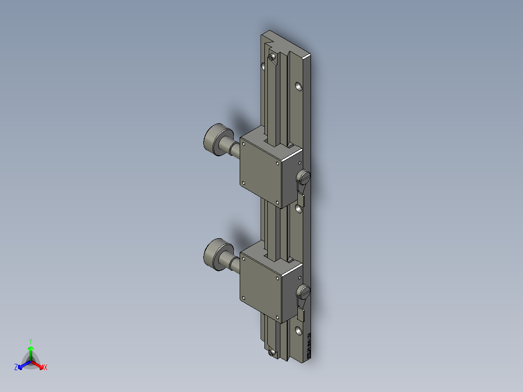 LWX40-L250-2-X轴滑台-东莞盛菱-柱面外观用正等轴测图