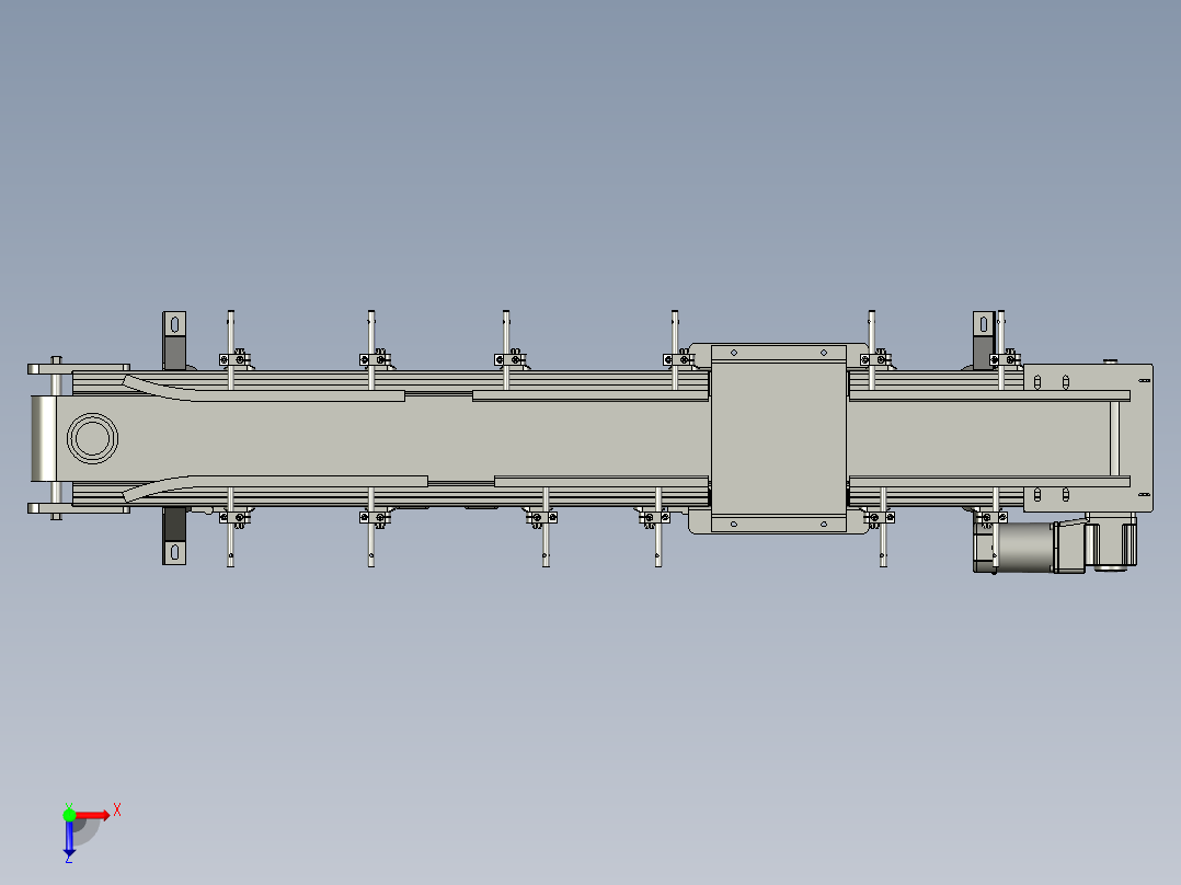 010100网带链板线俯视图