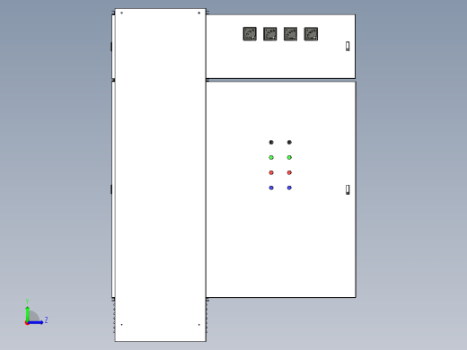 变频器软启动控制柜左视缩略图