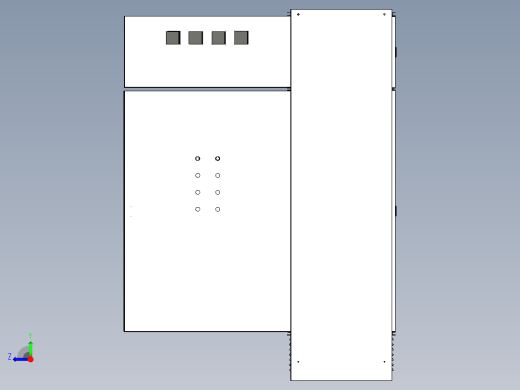 变频器软启动控制柜右视缩略图