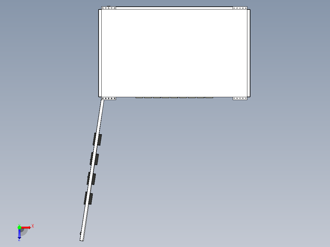 变频器软启动控制柜俯视图