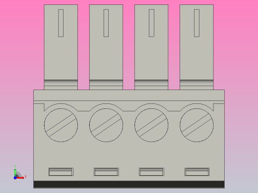 Degson终端连接器5EDGK-3.81-4前视缩略图