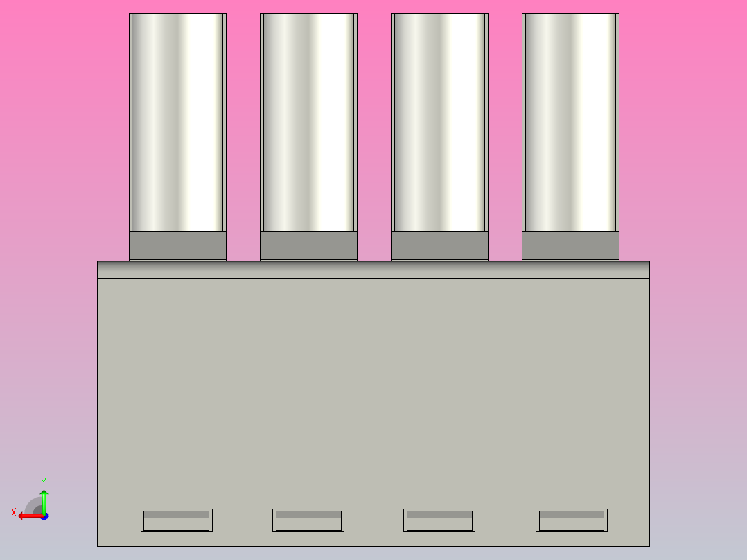 Degson终端连接器5EDGK-3.81-4后视图
