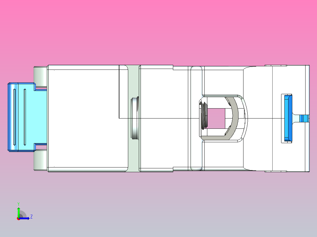NHP-125G&amp;1P&amp;隔离开关三维模型202307左视图