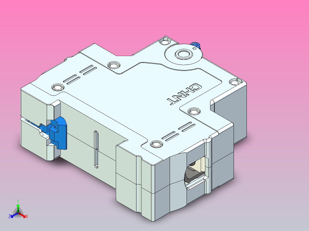 NHP-125G&amp;1P&amp;隔离开关三维模型202307正等轴测图