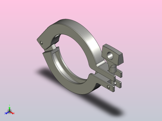 TC卡箍1513022-0000[1513022 000091]正等轴测缩略图