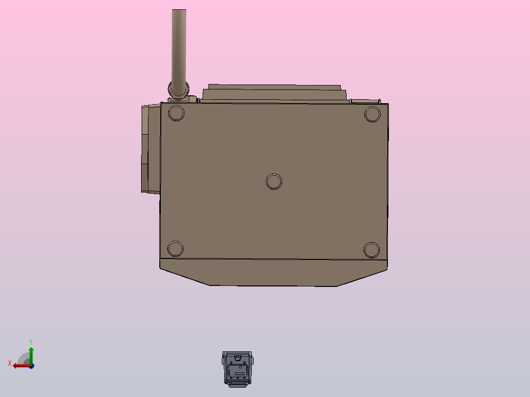 MK-G喷码机3D后视图