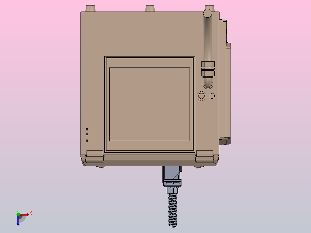 MK-G喷码机3D俯视图