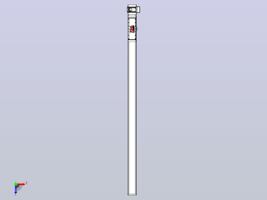 伺服电机集成皮带传动直线执行器TPA-OCB-120-224-L2050-LU-P75-N3俯视缩略图