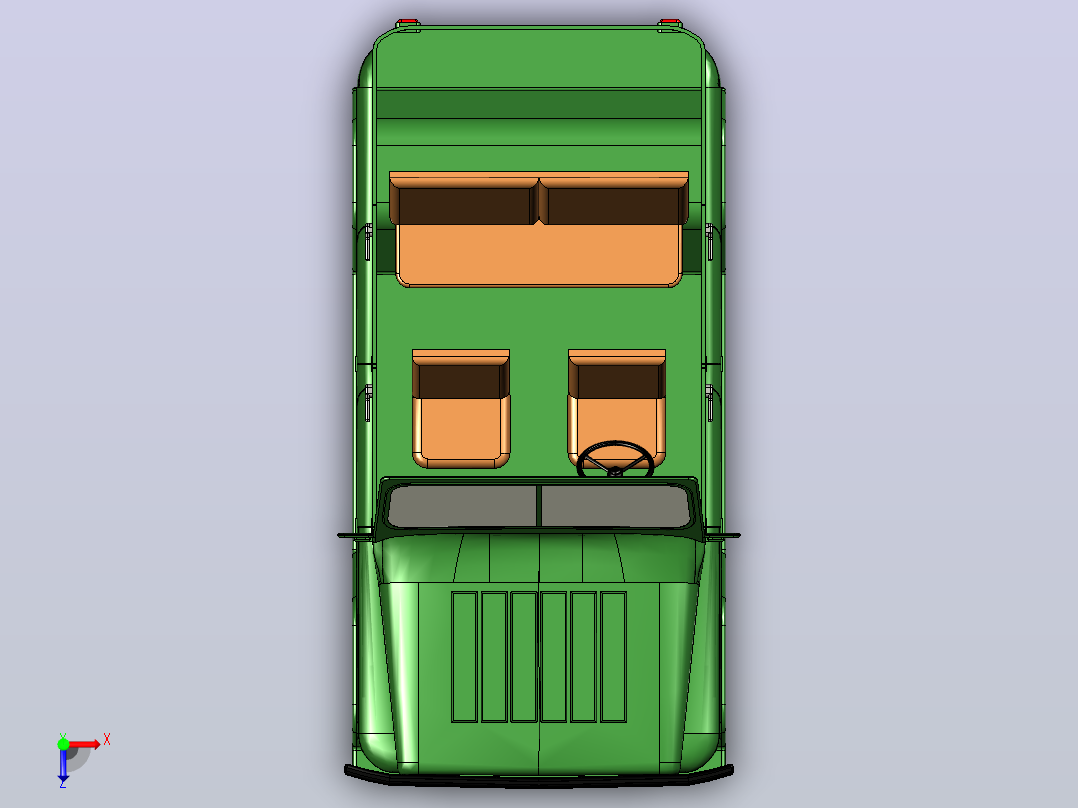 uaz 469汽车俯视图
