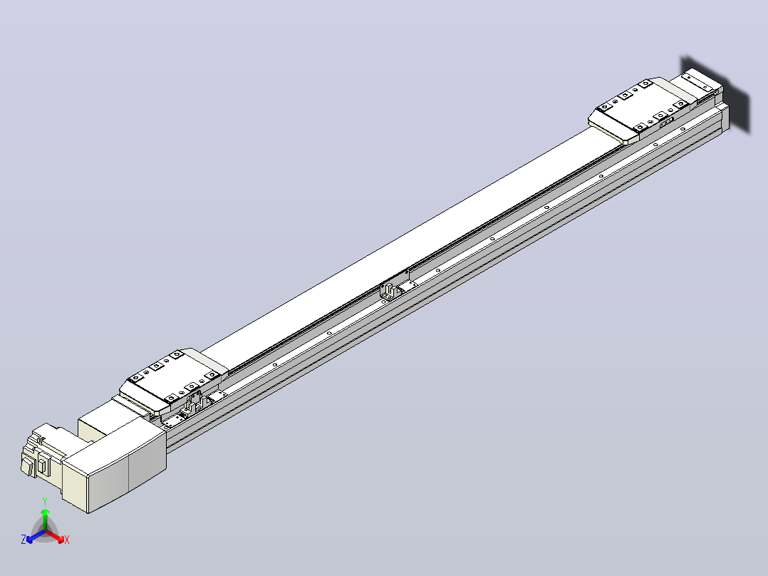 皮带直线轴双滑块型TPA-GCBS-80-P60-L350-QR-M20-N3主视图