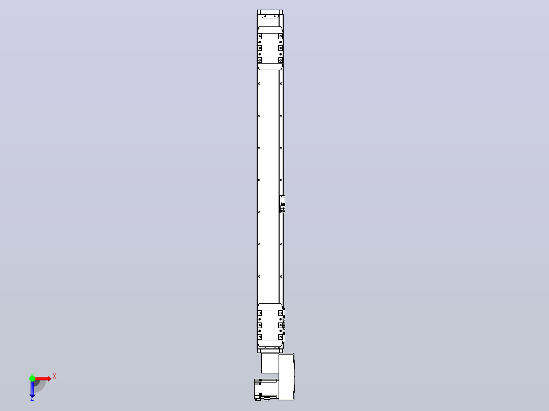 皮带直线轴双滑块型TPA-GCBS-80-P60-L350-QR-M20-N3俯视图
