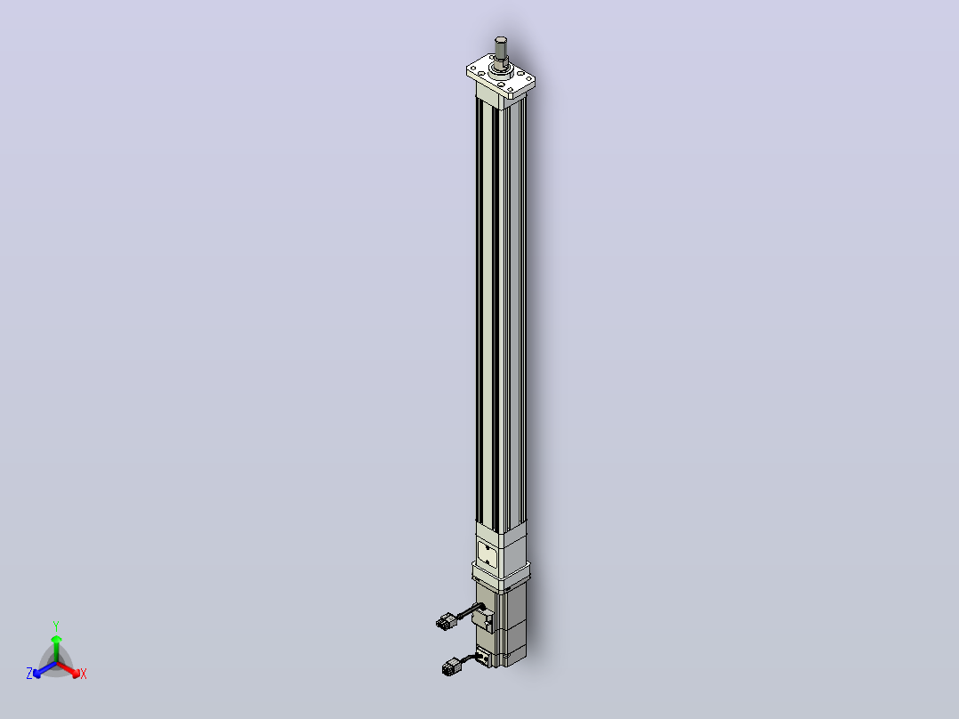 轻载电动缸TPA-ESR40-1210C-L600-M-FA-W-P40-C3主视图