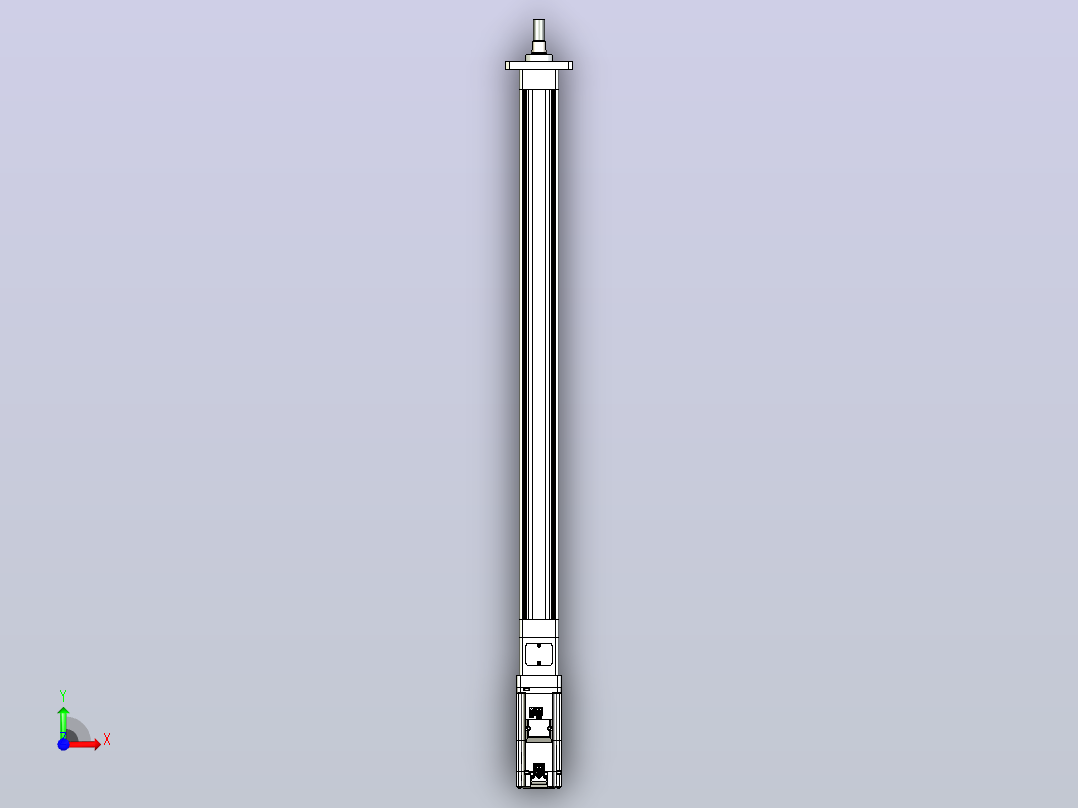 轻载电动缸TPA-ESR40-1210C-L600-M-FA-W-P40-C3前视图