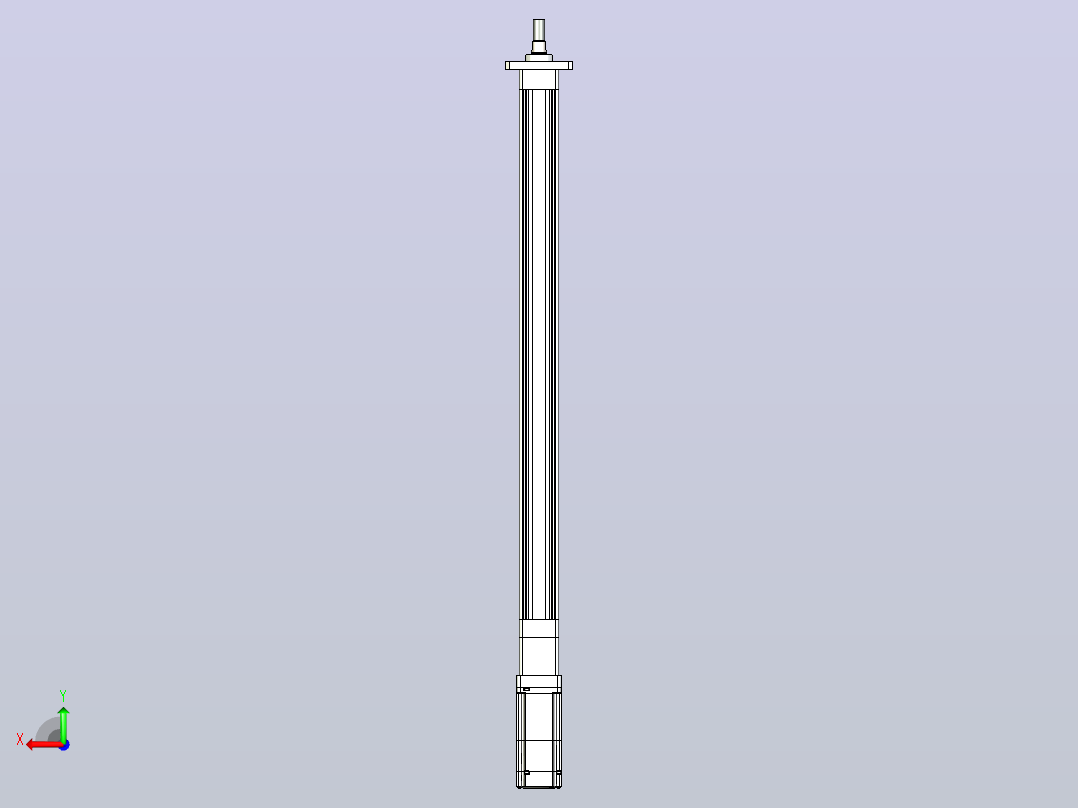 轻载电动缸TPA-ESR40-1210C-L600-M-FA-W-P40-C3后视图