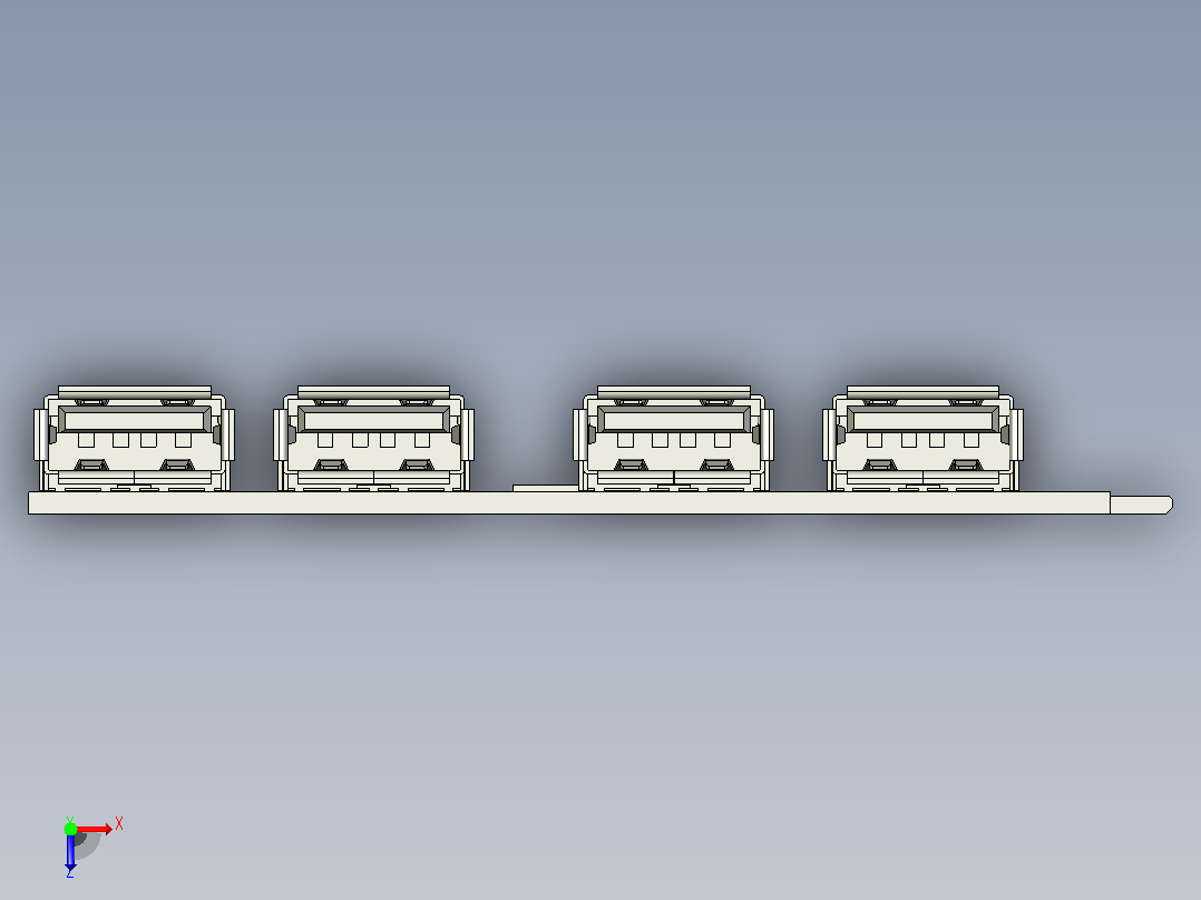 USB3.0扩展卡俯视图
