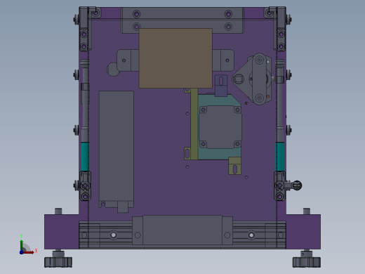 汽车零件检测设备3D模型前视缩略图