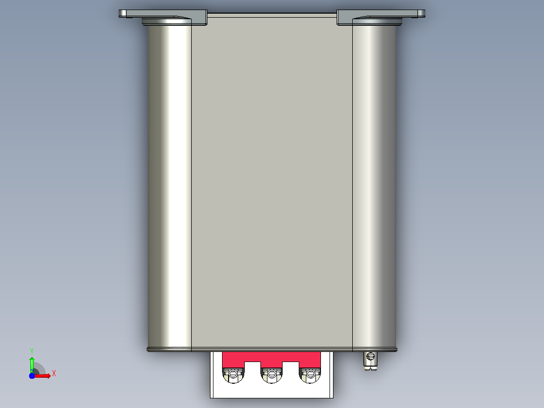 BKMJ0.23-12-3自愈式低电压并联电容器三维模型202202.stp前视图