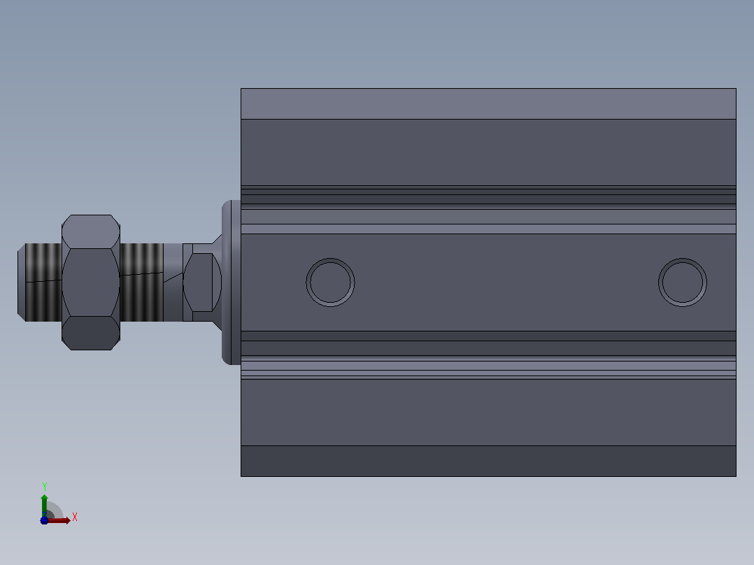 气缸SDA25x30B前视图