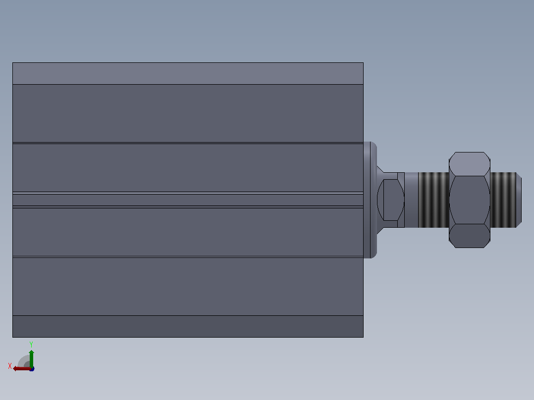 气缸SDA25x30B后视图