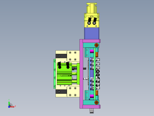 吸附翻转180°机构sw16可编辑前视缩略图