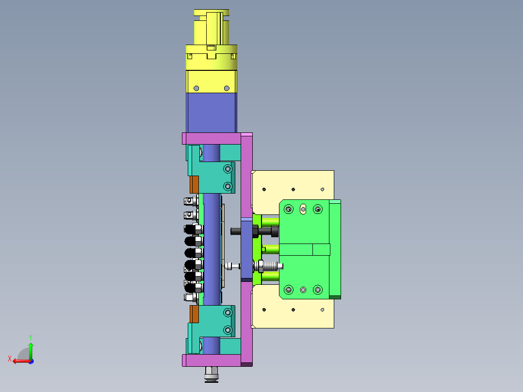 吸附翻转180°机构sw16可编辑后视图