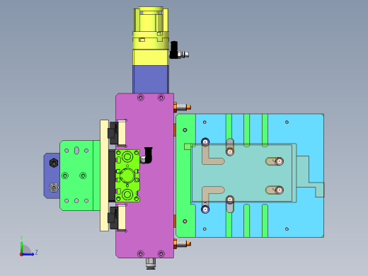 吸附翻转180°机构sw16可编辑左视缩略图