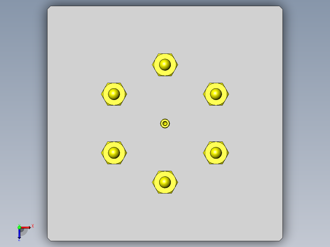 粘接用转台俯视图