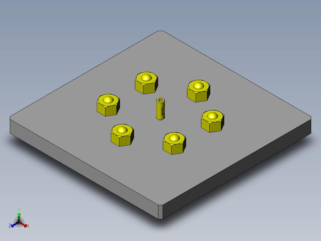 粘接用转台正等轴测图