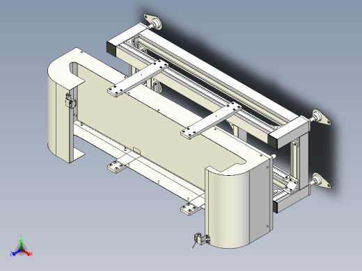 outlet conveyor输送机3D图纸 INVENTOR设计 附STP