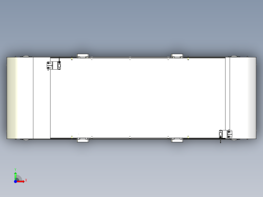 outlet conveyor输送机3D图纸 INVENTOR设计 附STP前视缩略图