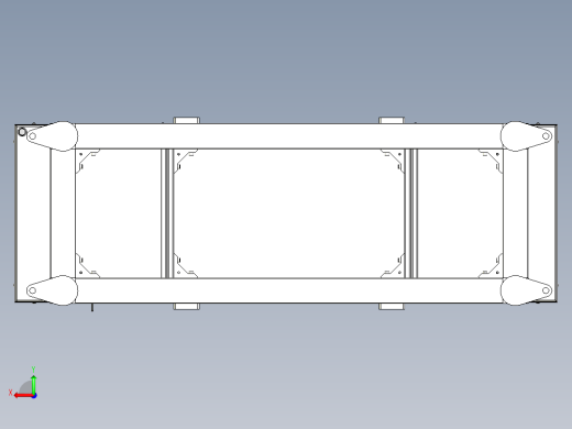 outlet conveyor输送机3D图纸 INVENTOR设计 附STP后视缩略图