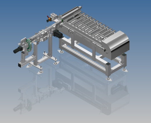 outlet conveyor输送机3D图纸 INVENTOR设计 附STP缩略图