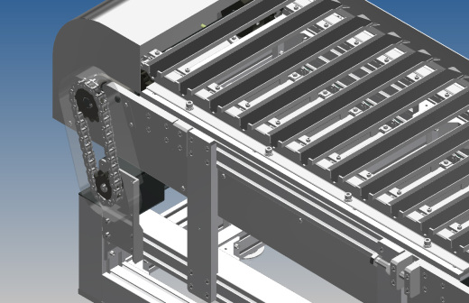 outlet conveyor输送机3D图纸 INVENTOR设计 附STP缩略图
