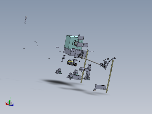 切纸箱机 平压平模切机 3D图纸 机械素材自动化设备三维模型