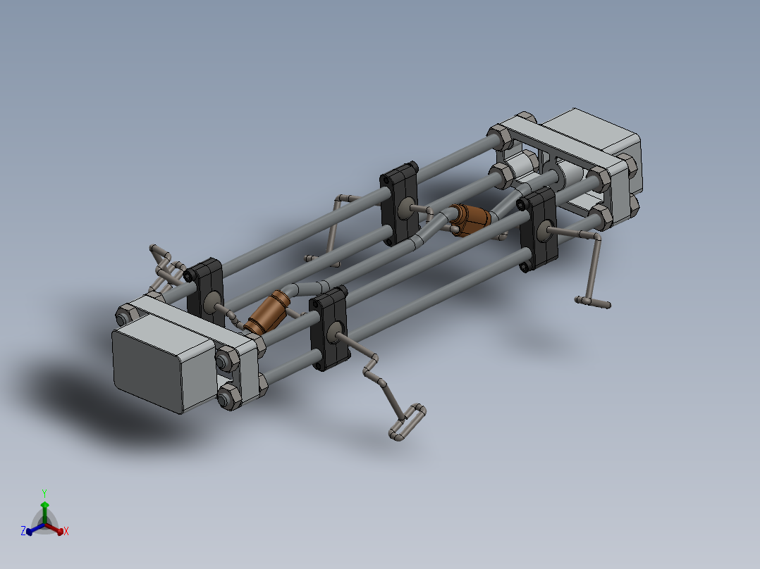 蝾螈慢行机构3D模型