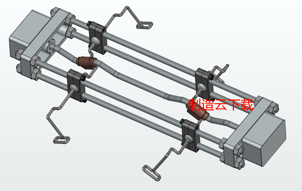 蝾螈慢行机构3D模型