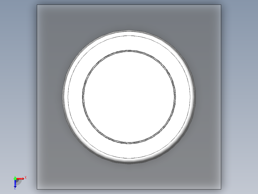 简单零件分模俯视图