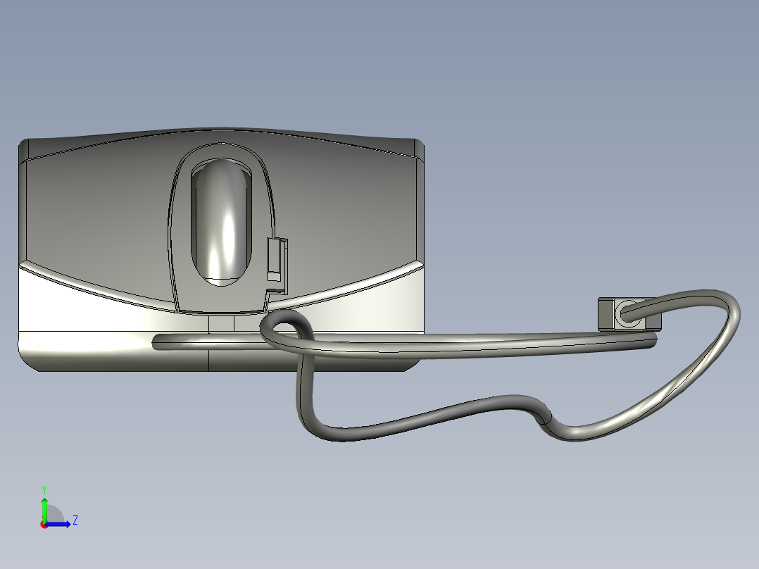solidworks 有线鼠标左视图