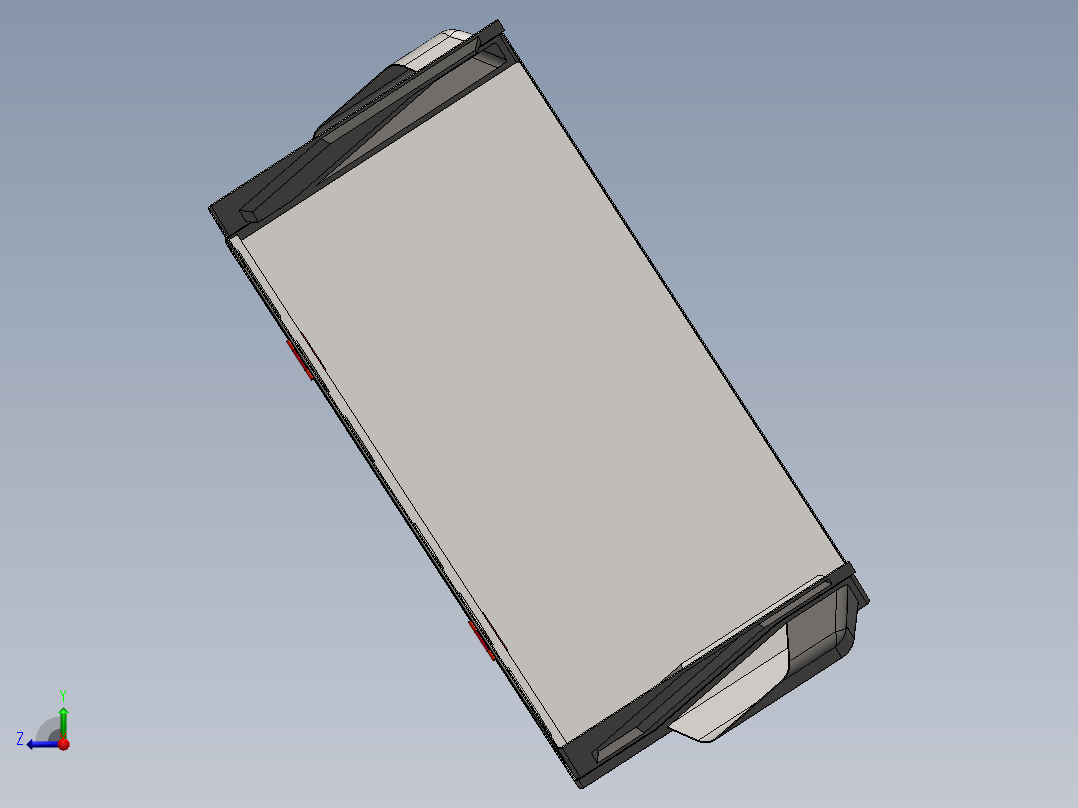 三轮车双层坐桶右视图