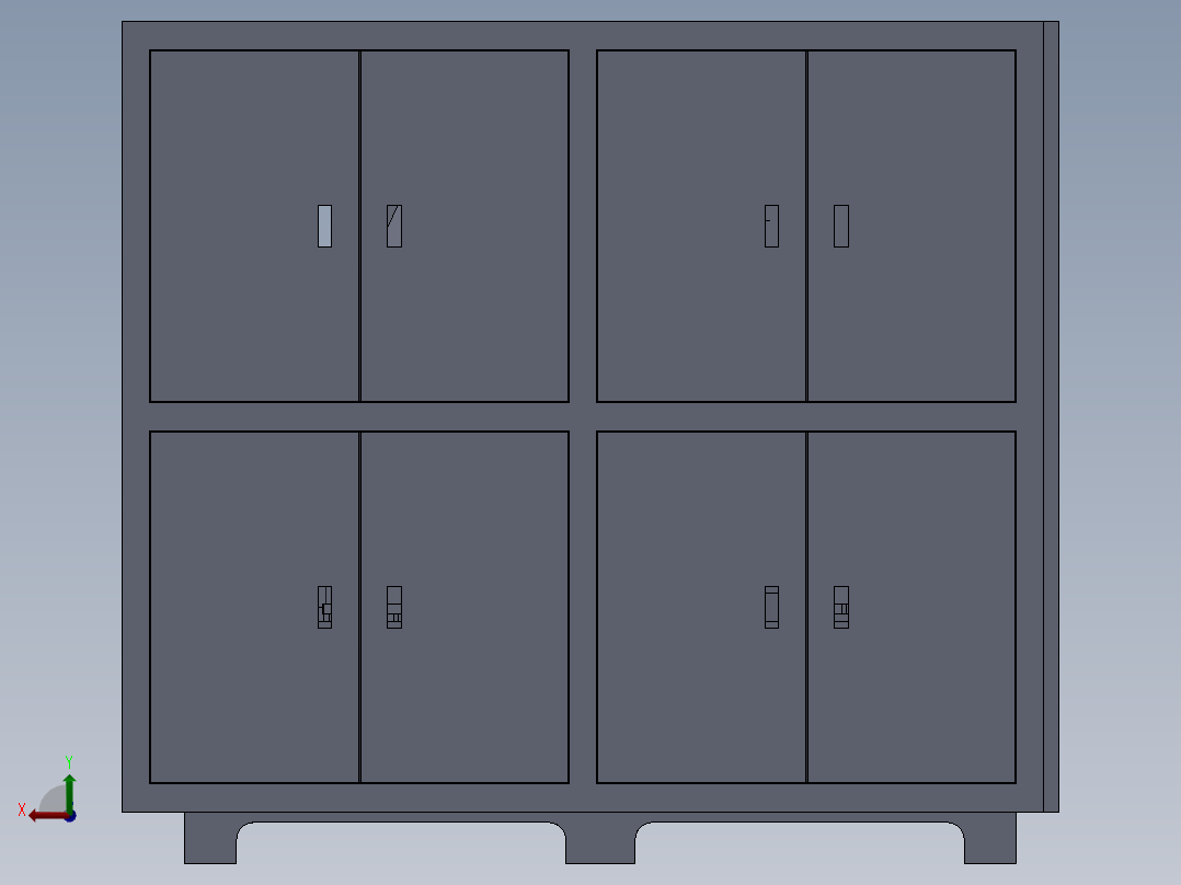 G973 钻攻一体转盘螺纹机后视图