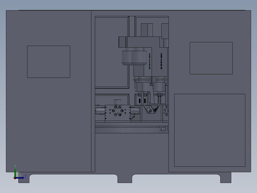 G973 钻攻一体转盘螺纹机左视图