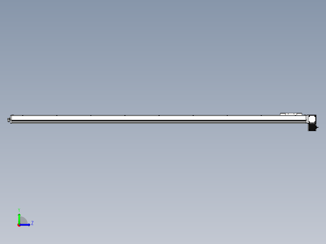 Toyo东佑达直线模组-ECB14-2300-RD左视图