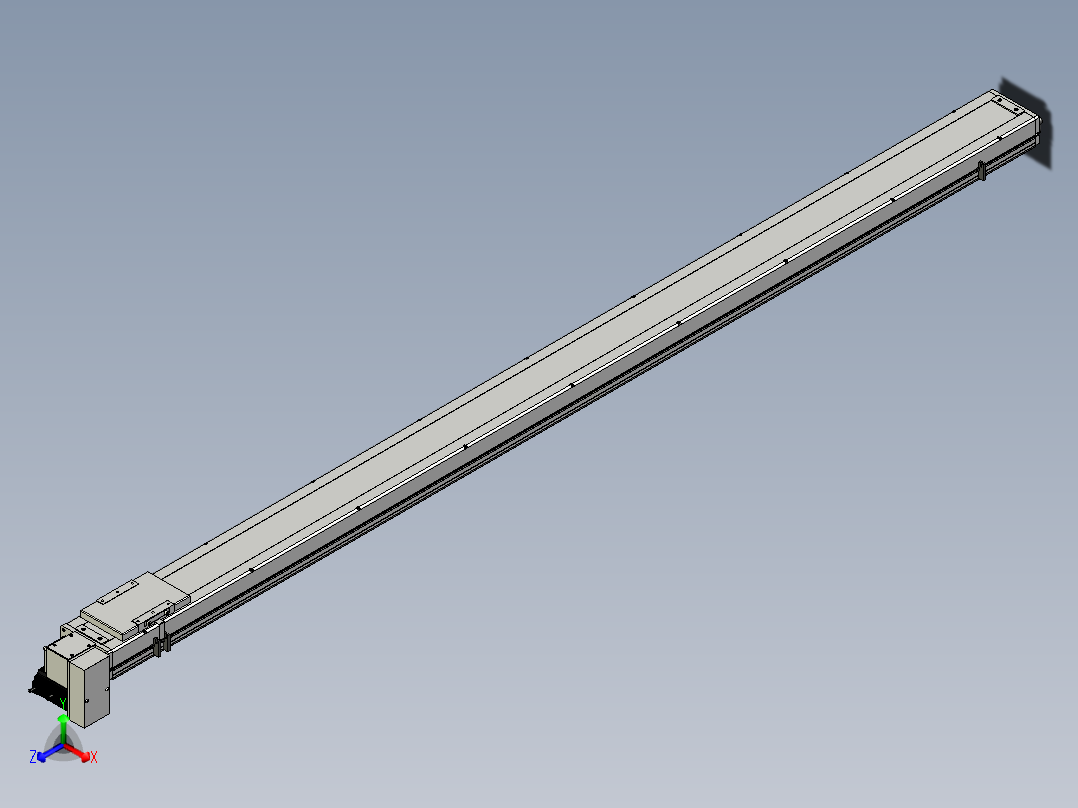 Toyo东佑达直线模组-ECB14-2300-RD正等轴测图