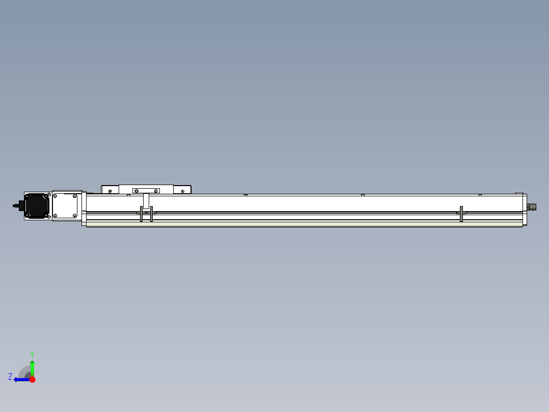 Toyo东佑达直线模组-ECB17-800-L右视图