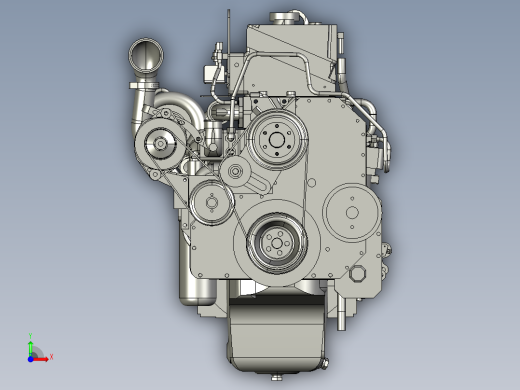 enginecummins-ism11-发动机前视缩略图